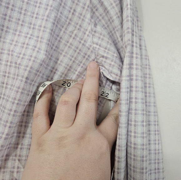 Kenneth Cole Reaction Blue And Purple Plaid Button Down Shirt! - Picture 5 of 6